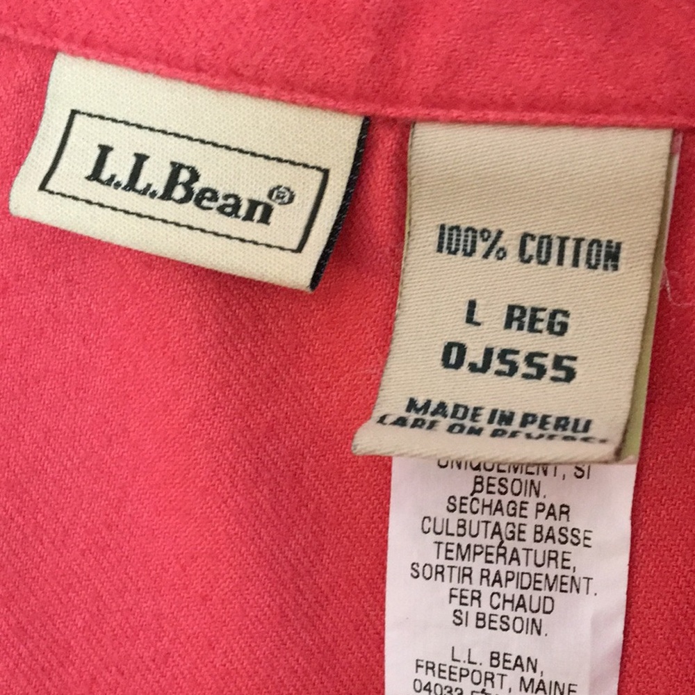 L.L. Bean 100% Cotton Fleece Pajama Lounge Wear Pants Set Woman’s Large 12/14/16 - Picture 3 of 17